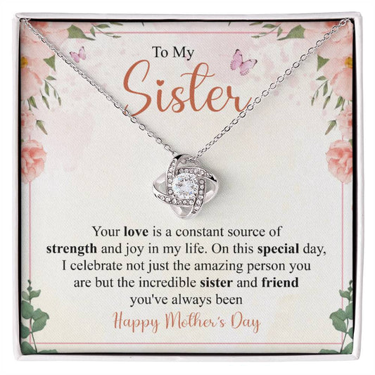 To My Sister | Love Knot Necklace