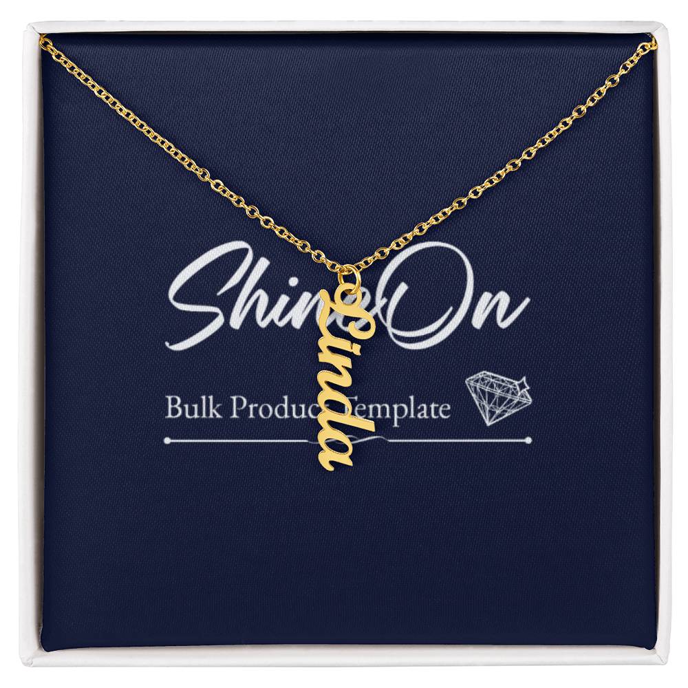 | Multiple Vertical Name Necklace