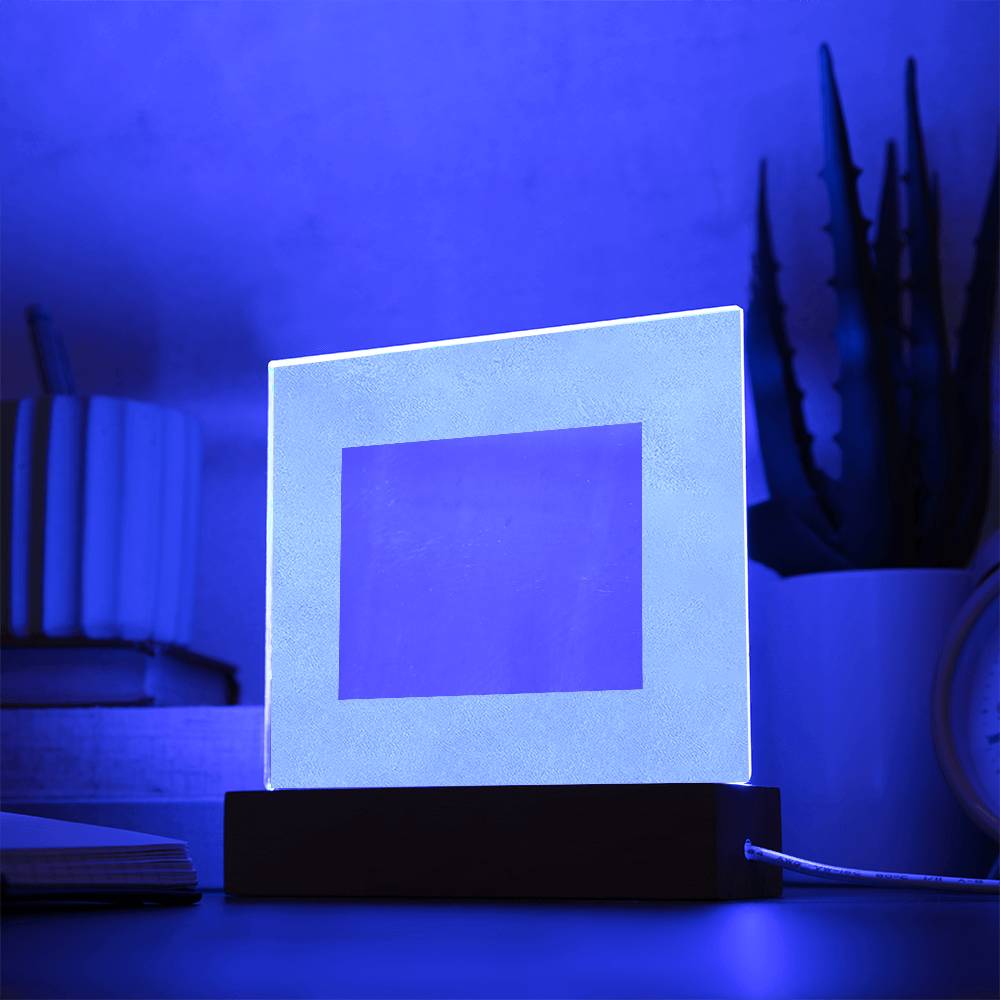 | Acrylic Square with Led Base